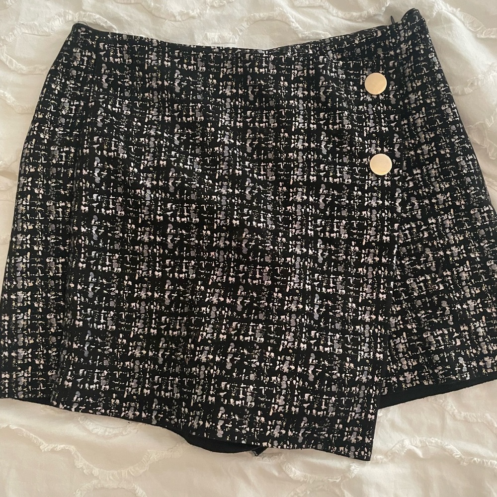 Metallic Zara skort